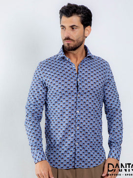 CAMICIA COLLO ITALIANO CON FANTASIA