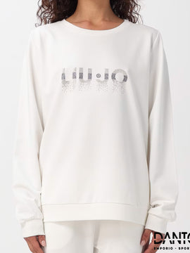 FELPA GIROCOLLO BIANCO LIUJO