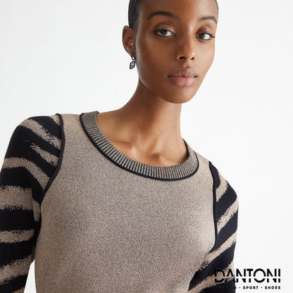 Abito animalier in maglia - Dantoni Shop