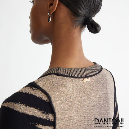 Abito animalier in maglia - Dantoni Shop