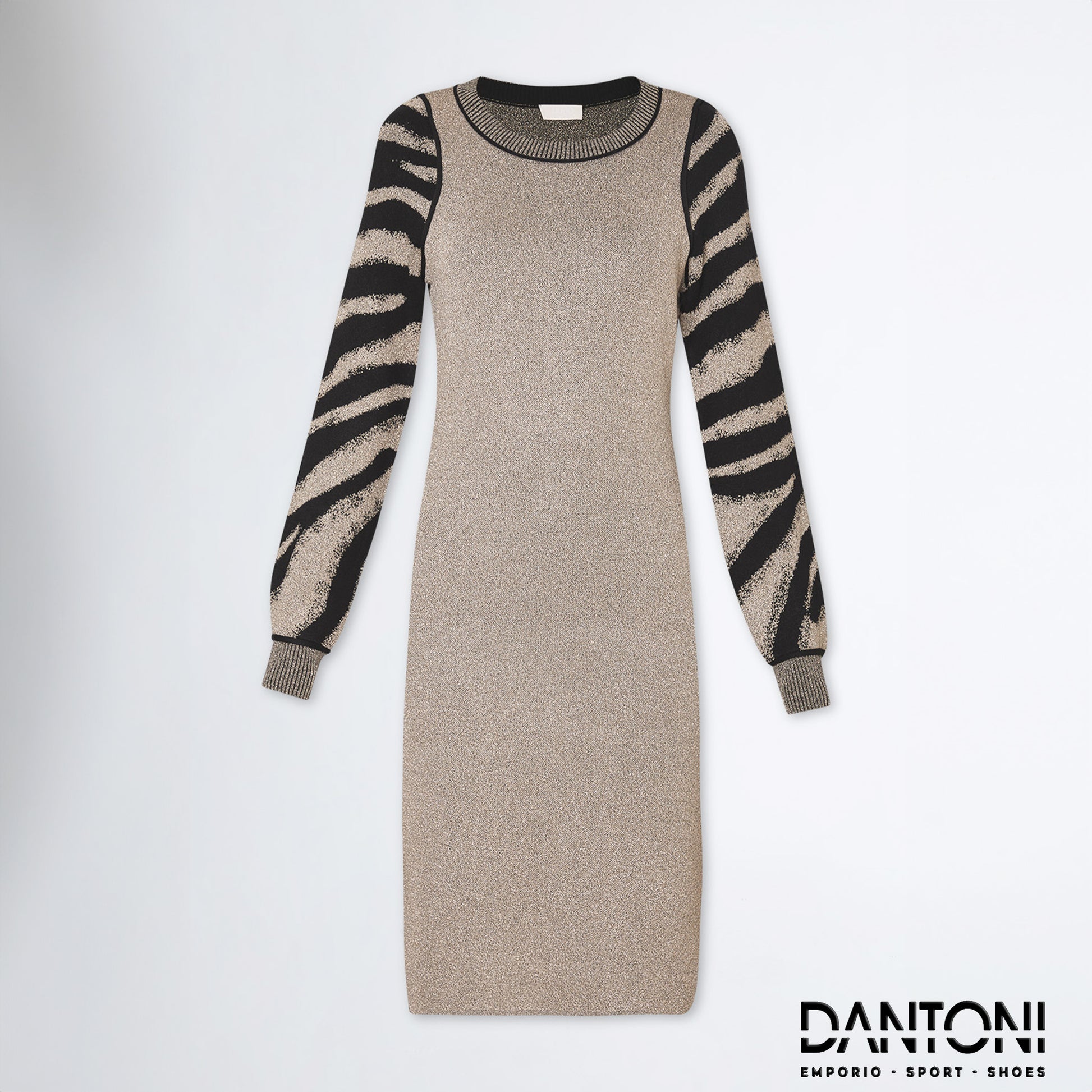 Abito animalier in maglia - Dantoni Shop
