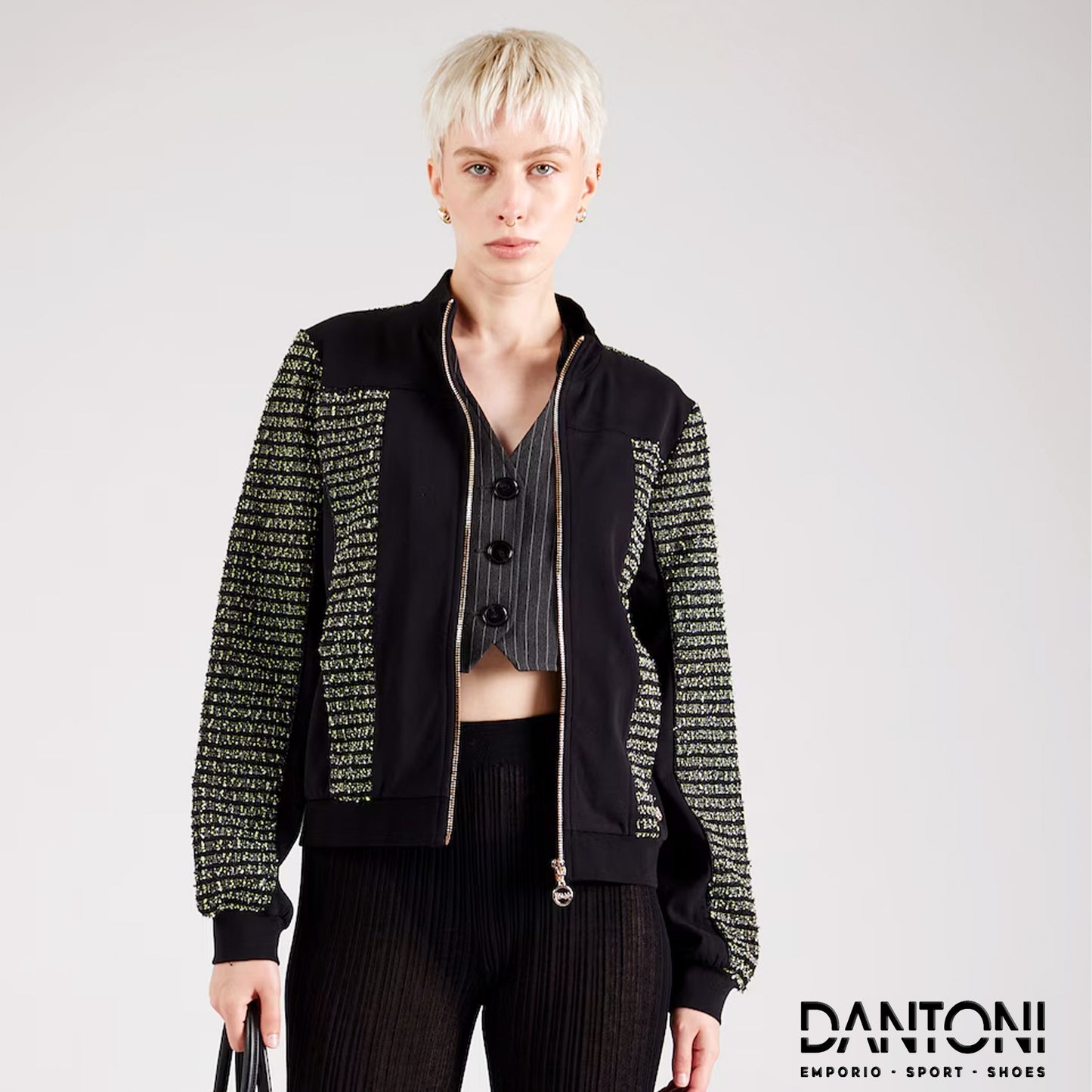 Giacca di felpa in Nero - Dantoni Shop