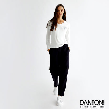 T-shirt con cuore e strass - Dantoni Shop