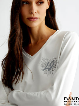 TSHIRT CON CUORE E STRASS LIU JO