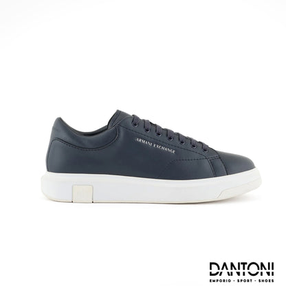 Sneakers in action leather Blu Navy - Dantoni Shop