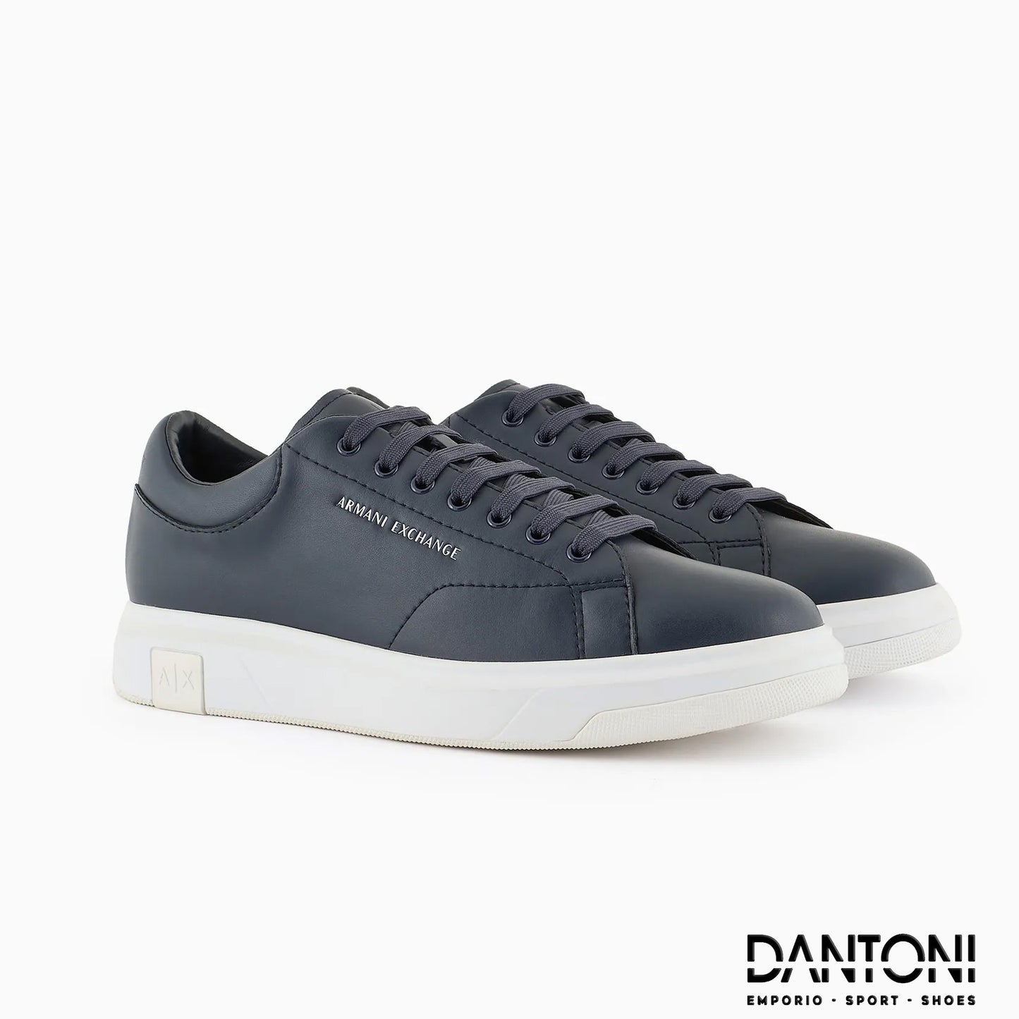 Sneakers in action leather Blu Navy - Dantoni Shop