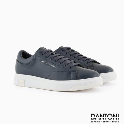 Sneakers in action leather Blu Navy - Dantoni Shop