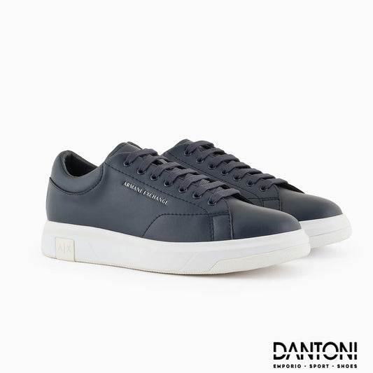 Sneakers in action leather Blu Navy - Dantoni Shop