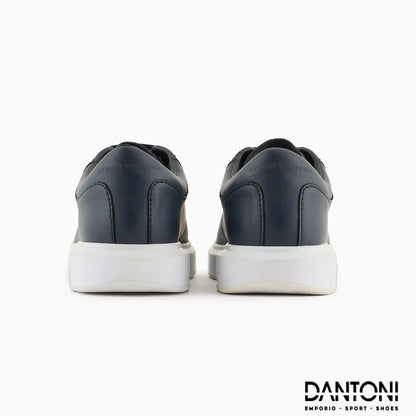 Sneakers in action leather Blu Navy - Dantoni Shop