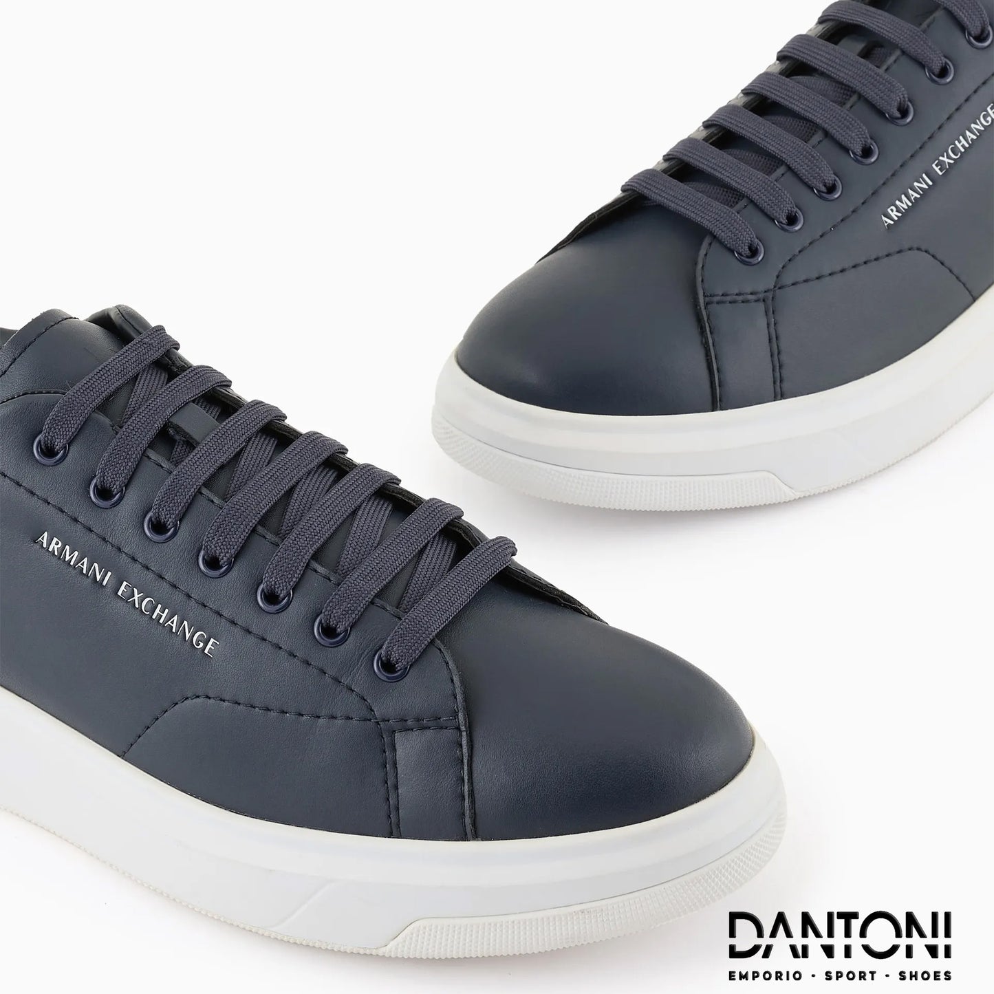 Sneakers in action leather Blu Navy - Dantoni Shop