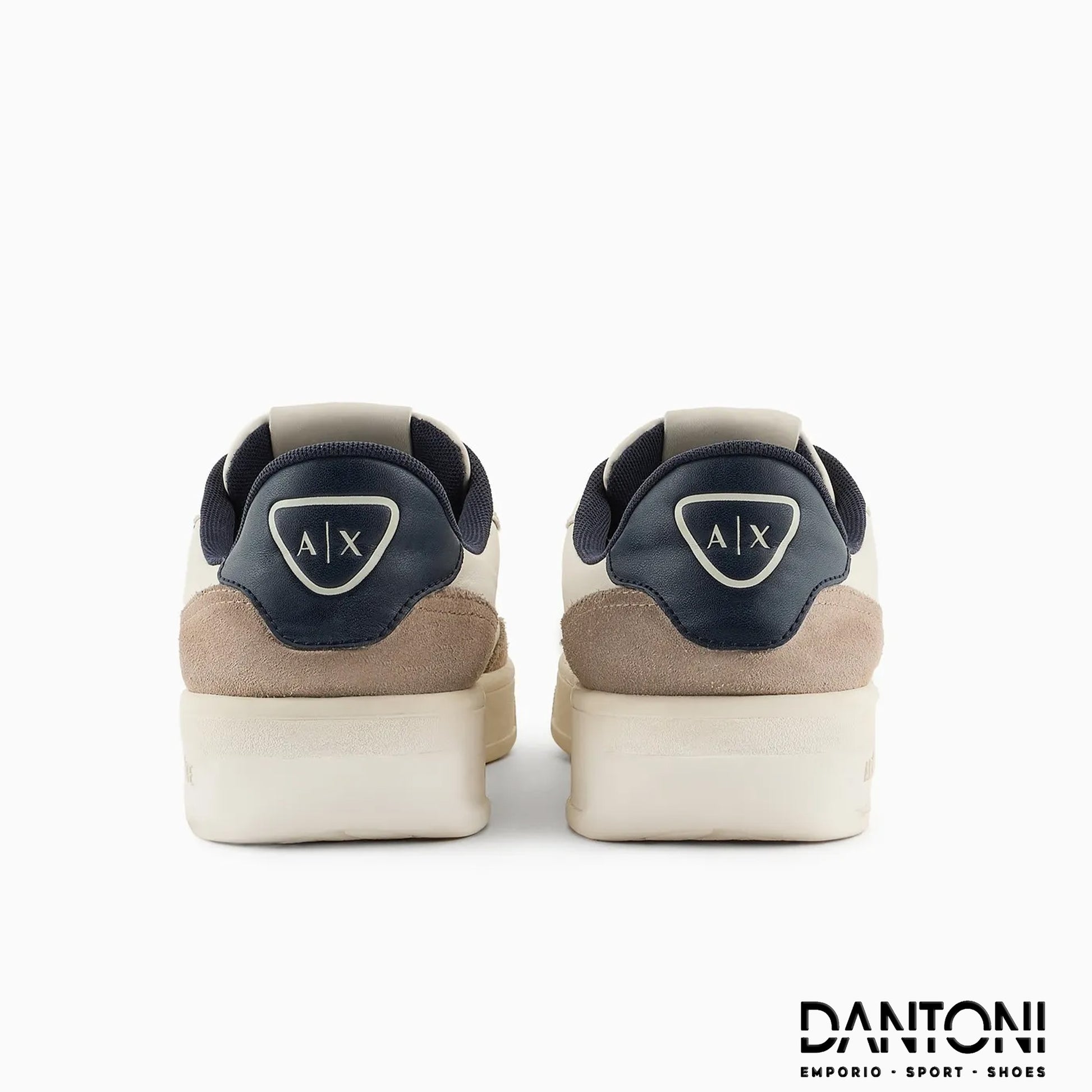 Suede stitched logo sneakers - Dantoni Shop