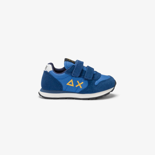 Sneaker Boy's Tom in nylon e suede Royal