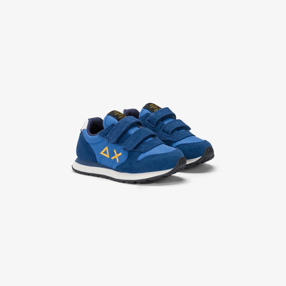 Sneaker Boy's Tom in nylon e suede Royal