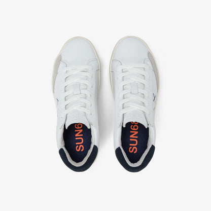 Sneaker Boy's Street in pelle