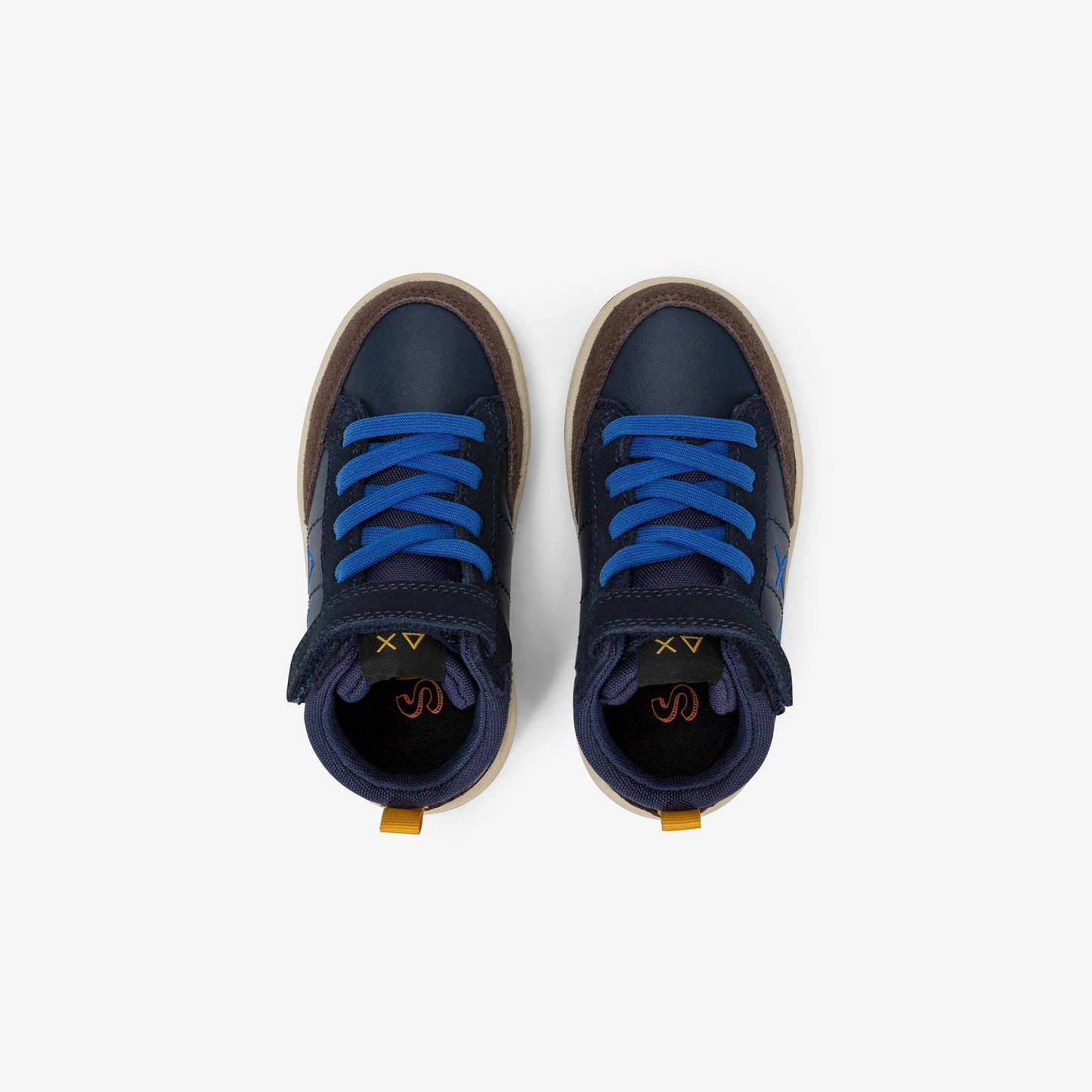 Sneaker Boy's Genius mid top in pelle e nylon