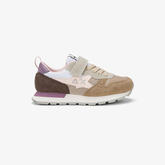 Sneaker Girl's Stargirl Multicolor in nylon e suede
