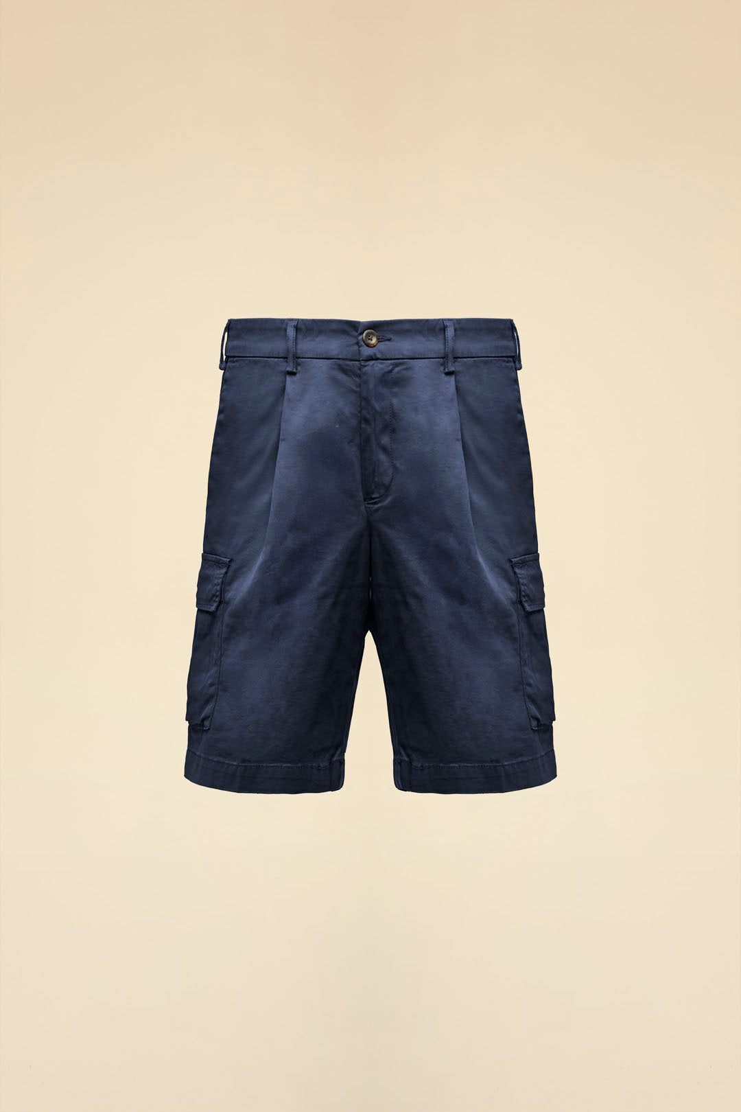 BERMUDA CARGO IN COTONE CON PINCE