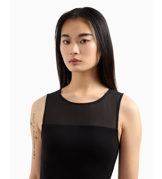 A|X Armani Exchange TIGHT-FITTING BLACK DRESS
