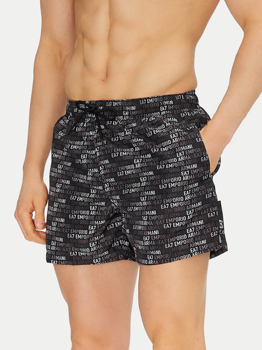 BOXER DI MARE ARMANI EA7 NERO - Dantoni Shop