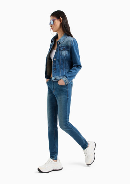 Jeans J01 super skinny fit in denim stretch - Dantoni Shop
